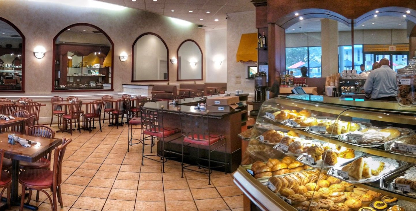 Bread & Chocolate café dining room and pastry counter